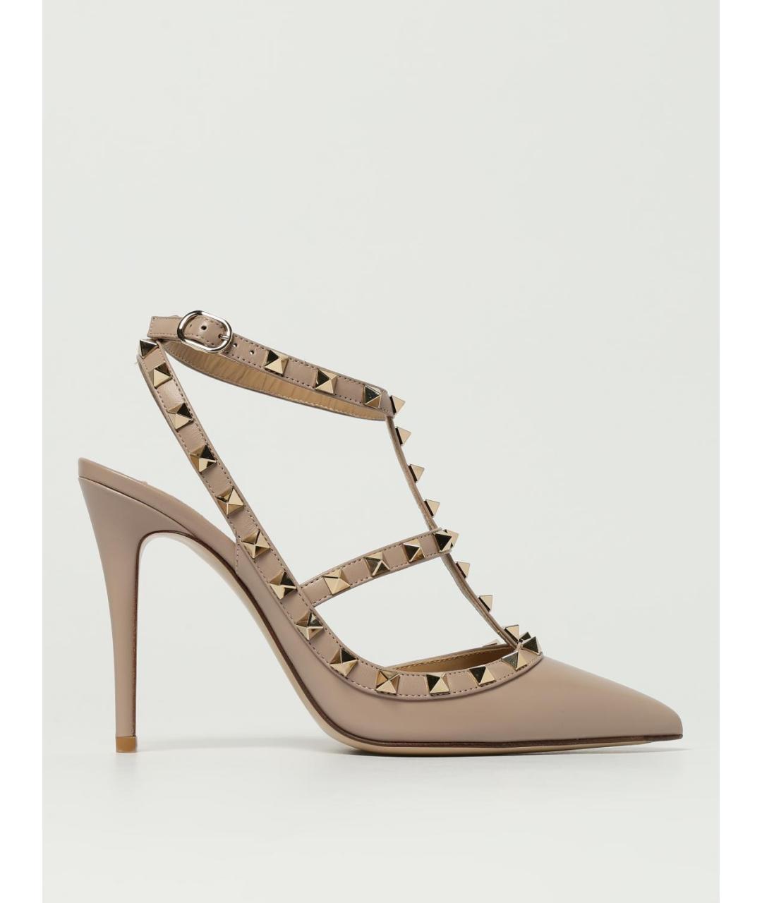 VALENTINO Бежевые кожаные туфли, фото 5