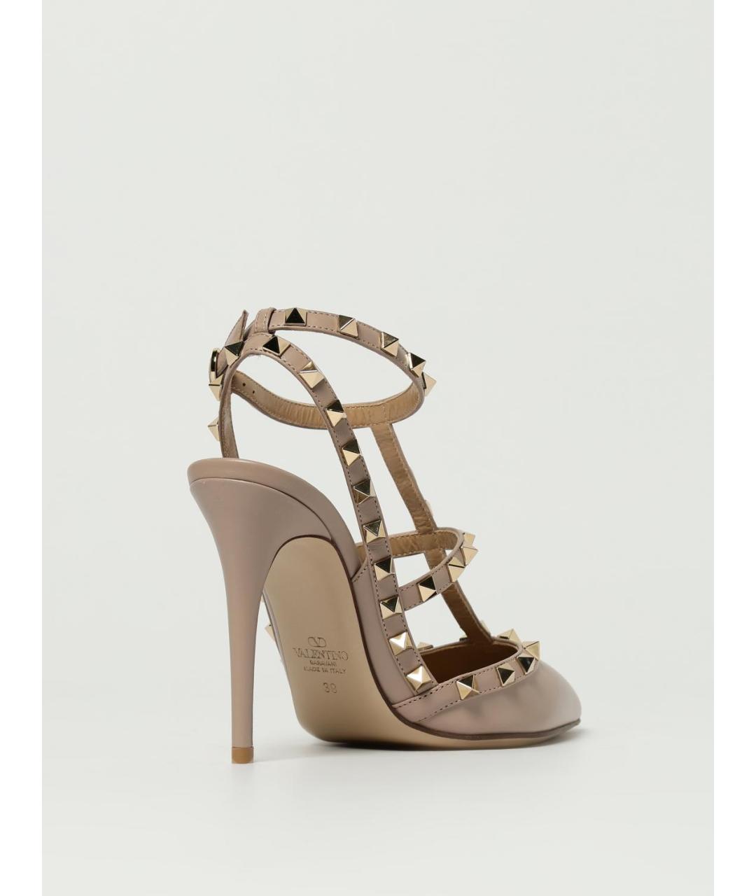 VALENTINO Бежевые кожаные туфли, фото 3