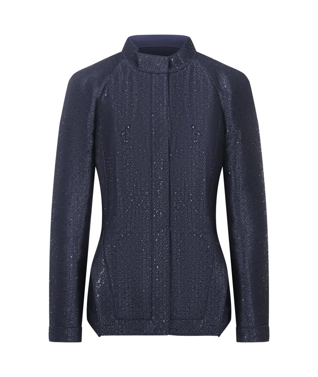 GIORGIO ARMANI Синий полиэстеровый жакет/пиджак, фото 1