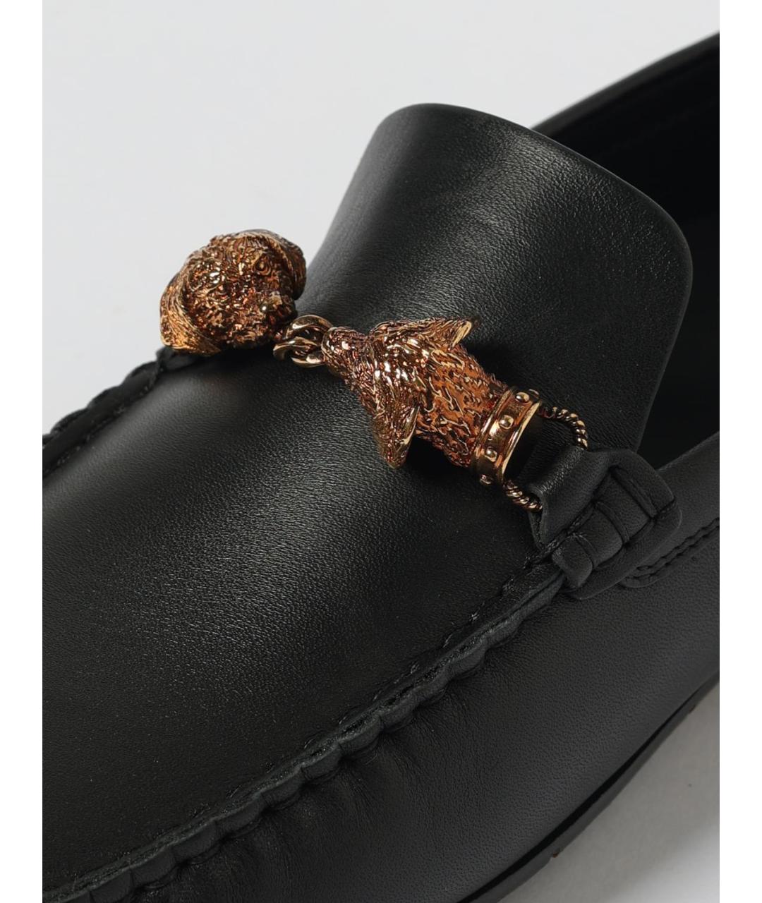 MANOLO BLAHNIK Черные кожаные лоферы, фото 4