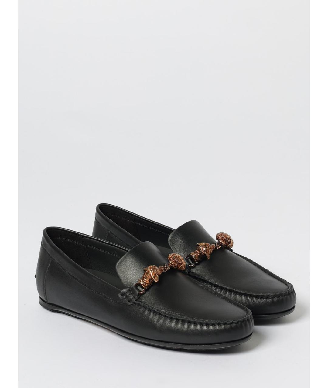 MANOLO BLAHNIK Черные кожаные лоферы, фото 2