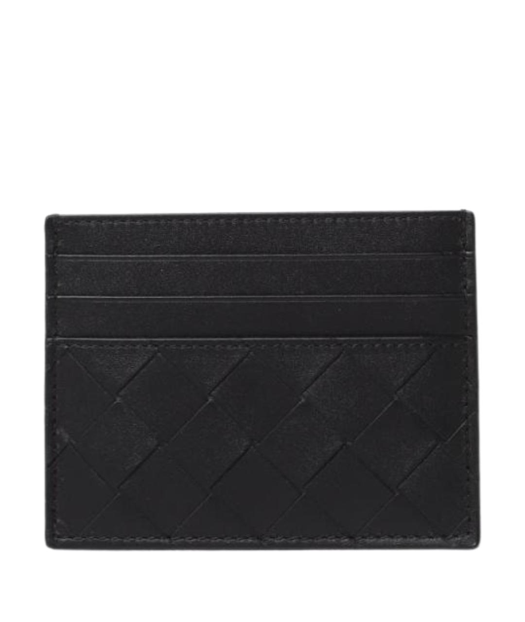 BOTTEGA VENETA Черный кожаный кардхолдер, фото 1