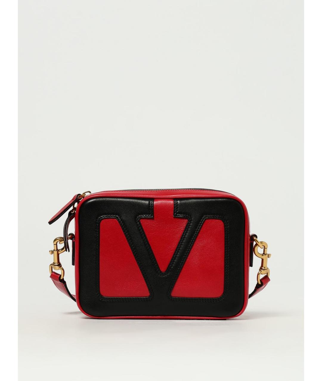 VALENTINO Красная кожаная сумка через плечо, фото 6
