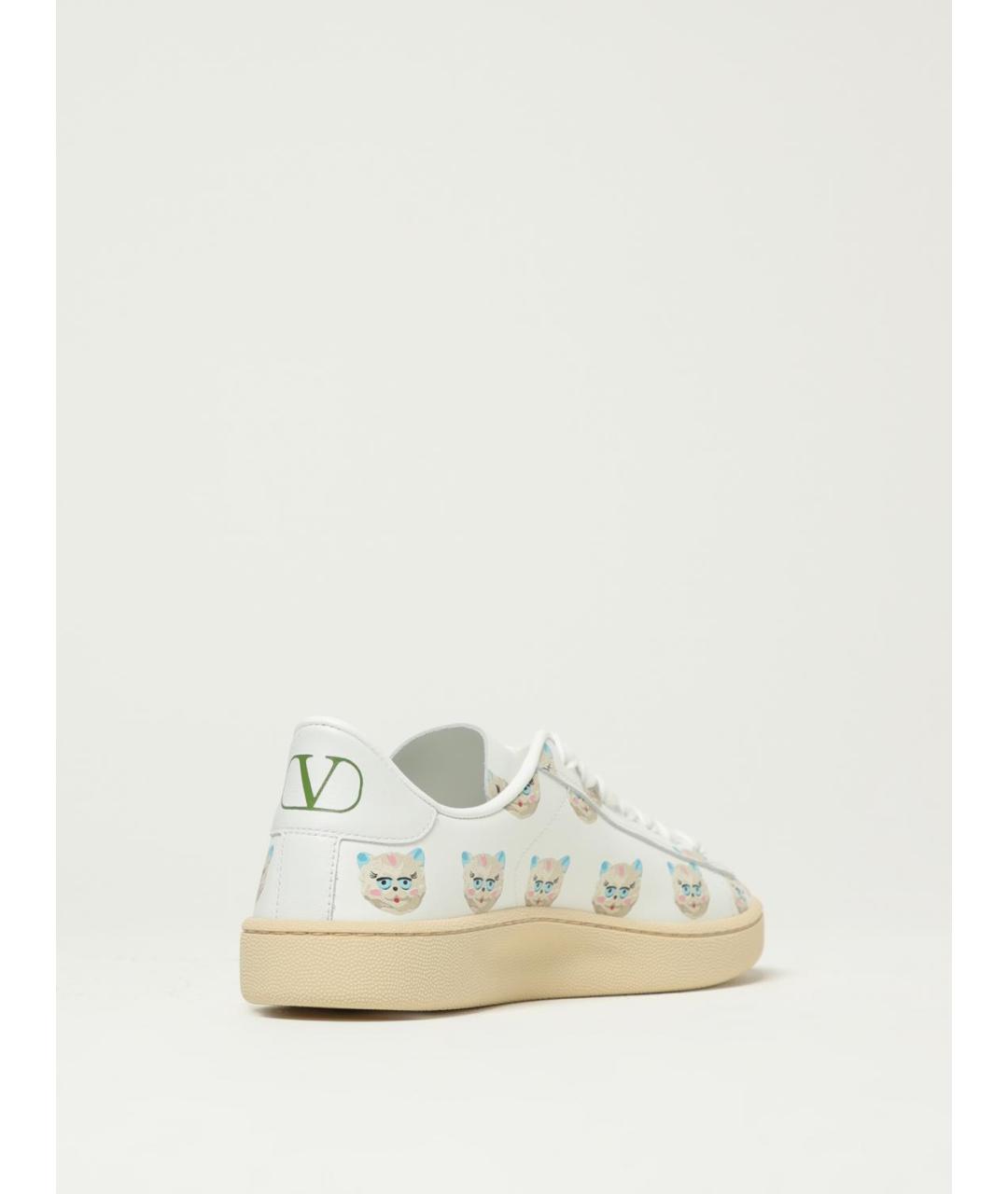 VALENTINO Белые кожаные кеды, фото 3