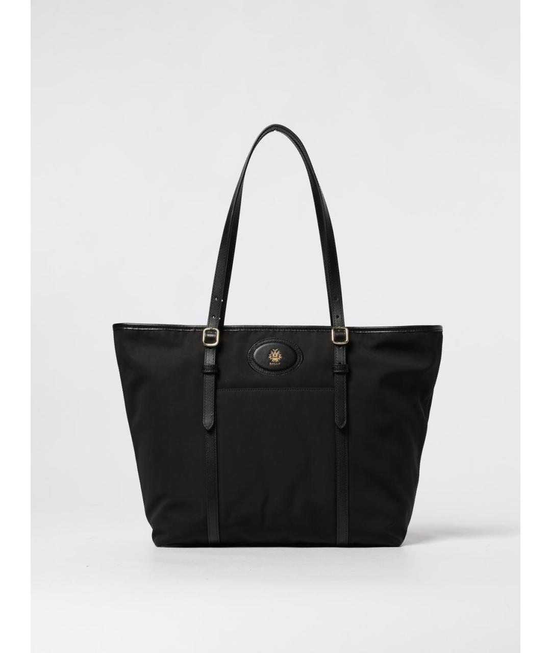 BALLY Черная синтетическая сумка тоут, фото 5