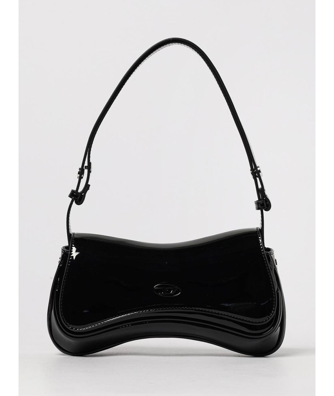 DIESEL Черная сумка через плечо из искусственной кожи, фото 5