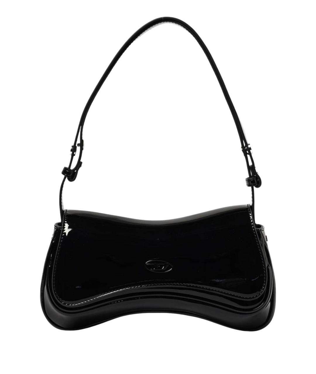 DIESEL Черная сумка через плечо из искусственной кожи, фото 1