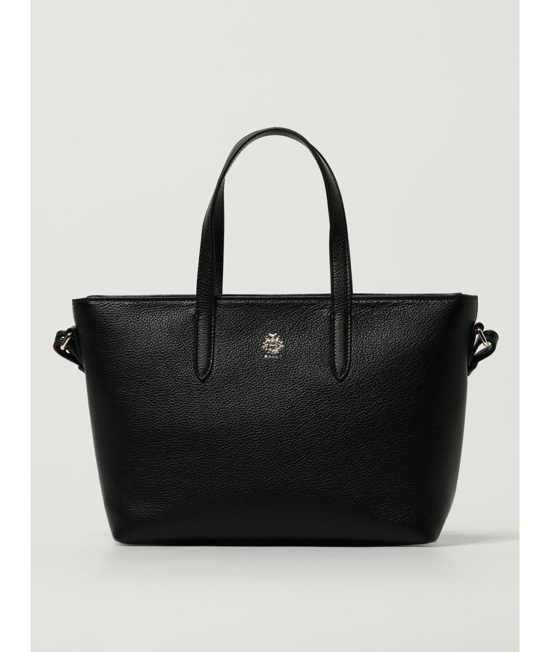 BALLY Черная кожаная сумка тоут, фото 5