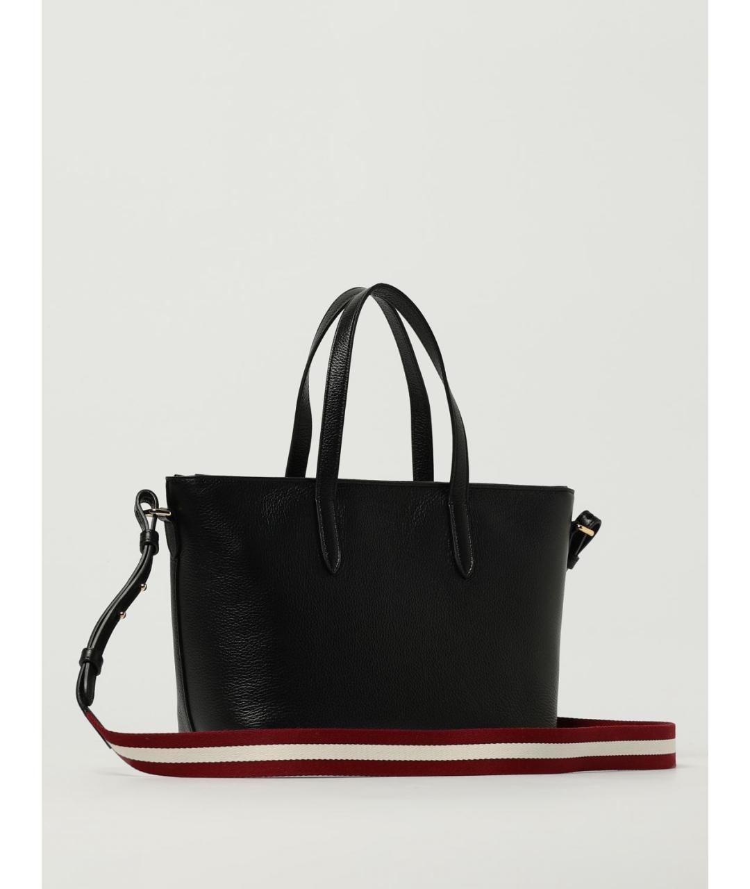 BALLY Черная кожаная сумка тоут, фото 2
