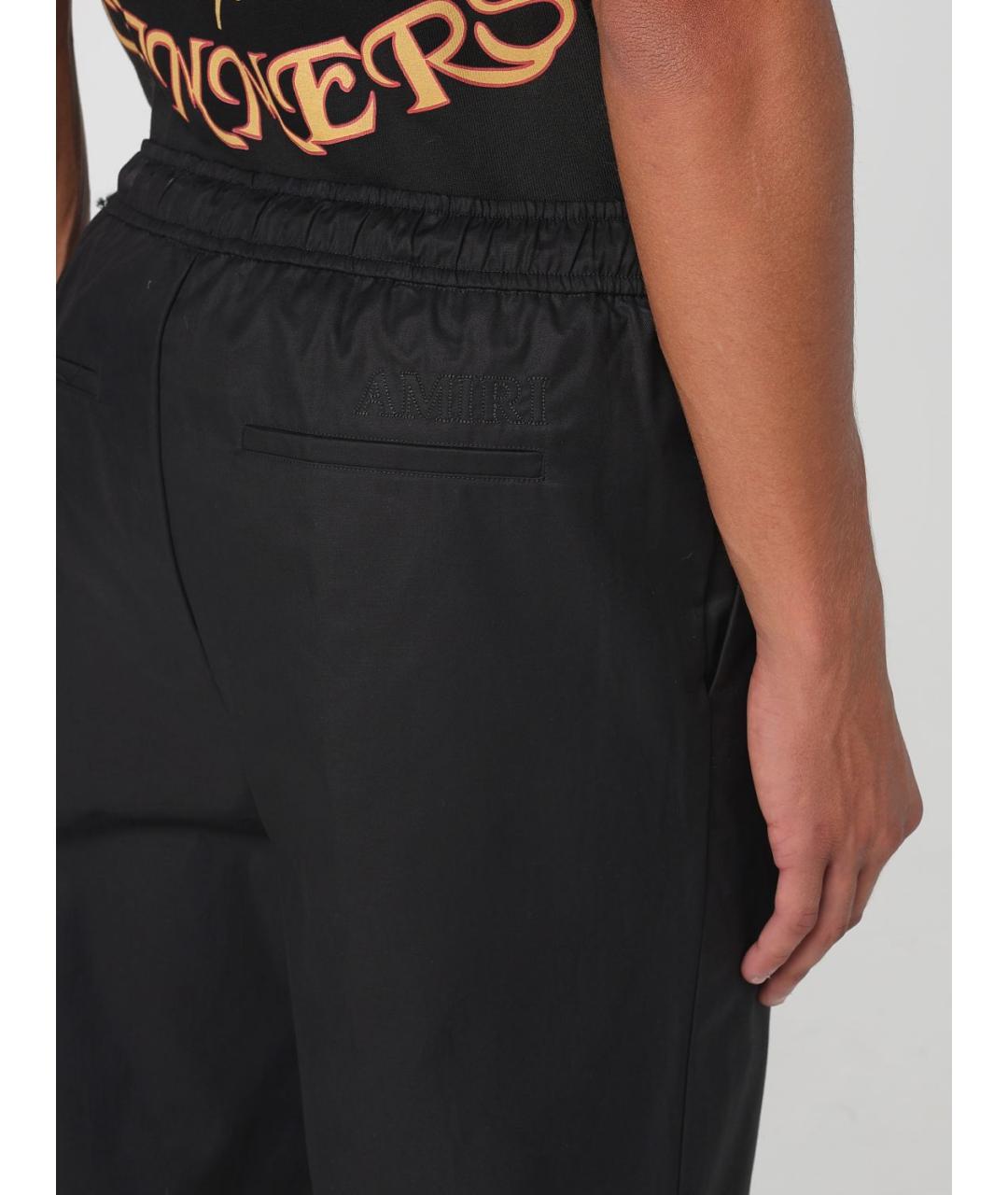 AMIRI Черные хлопковые повседневные брюки, фото 5