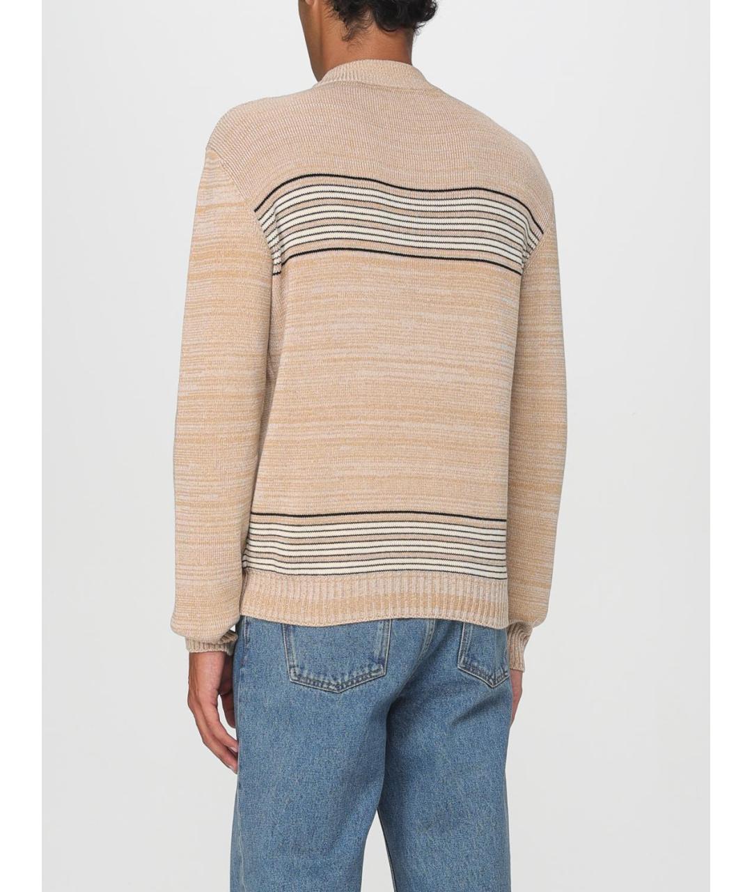 VALENTINO Бежевый шерстяной джемпер / свитер, фото 4