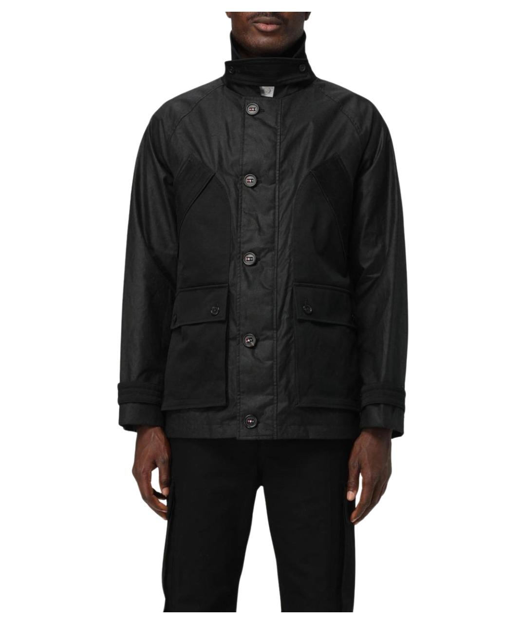 THOM BROWNE Черная хлопковая куртка, фото 1