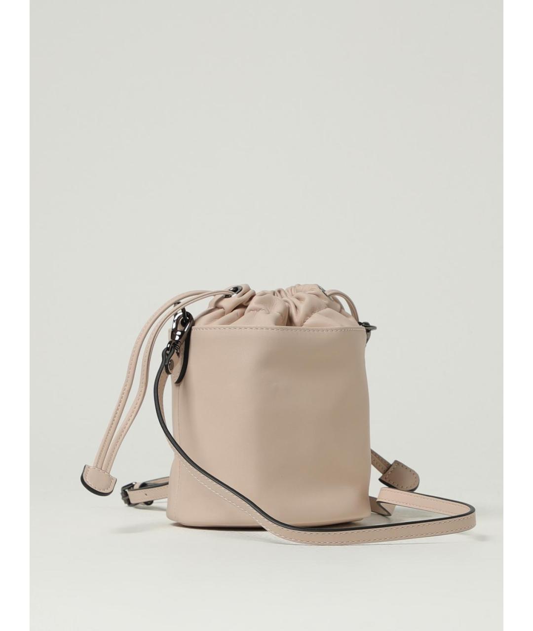 LONGCHAMP Бежевая кожаная сумка через плечо, фото 2