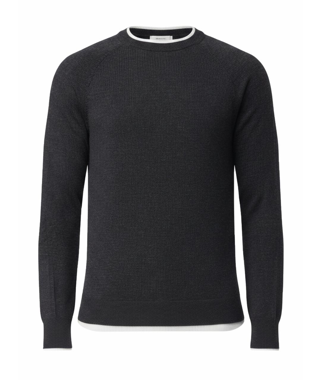 ELEVENTY Серый шерстяной джемпер / свитер, фото 1