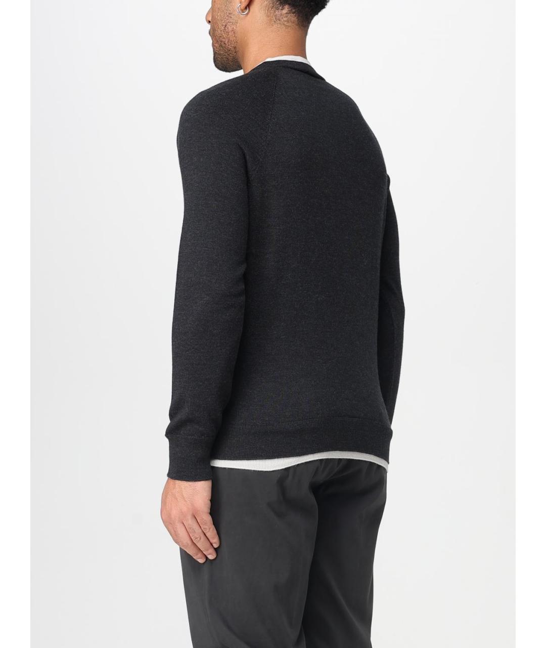 ELEVENTY Серый шерстяной джемпер / свитер, фото 2