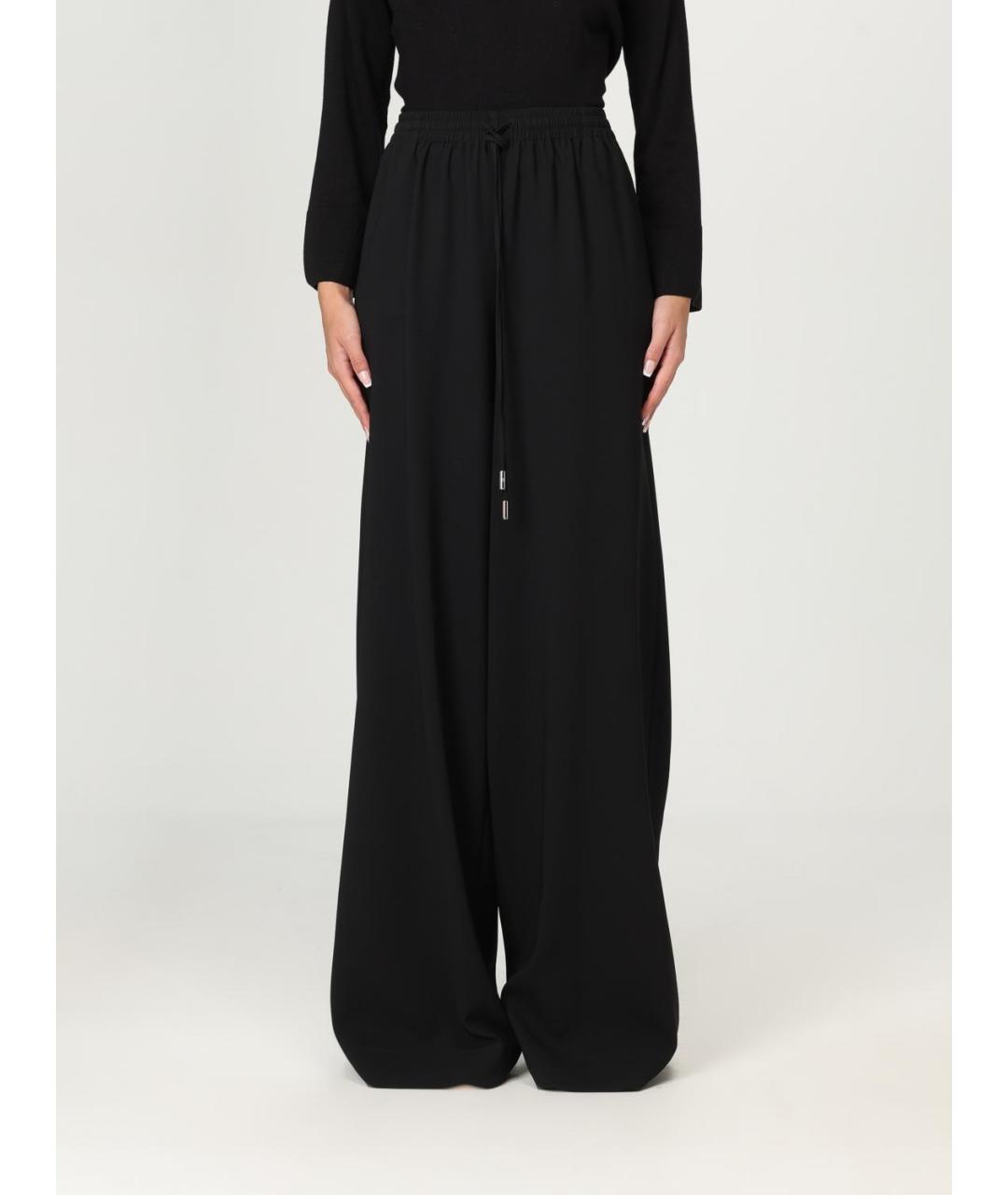 ERMANNO SCERVINO Черные вискозные брюки широкие, фото 6