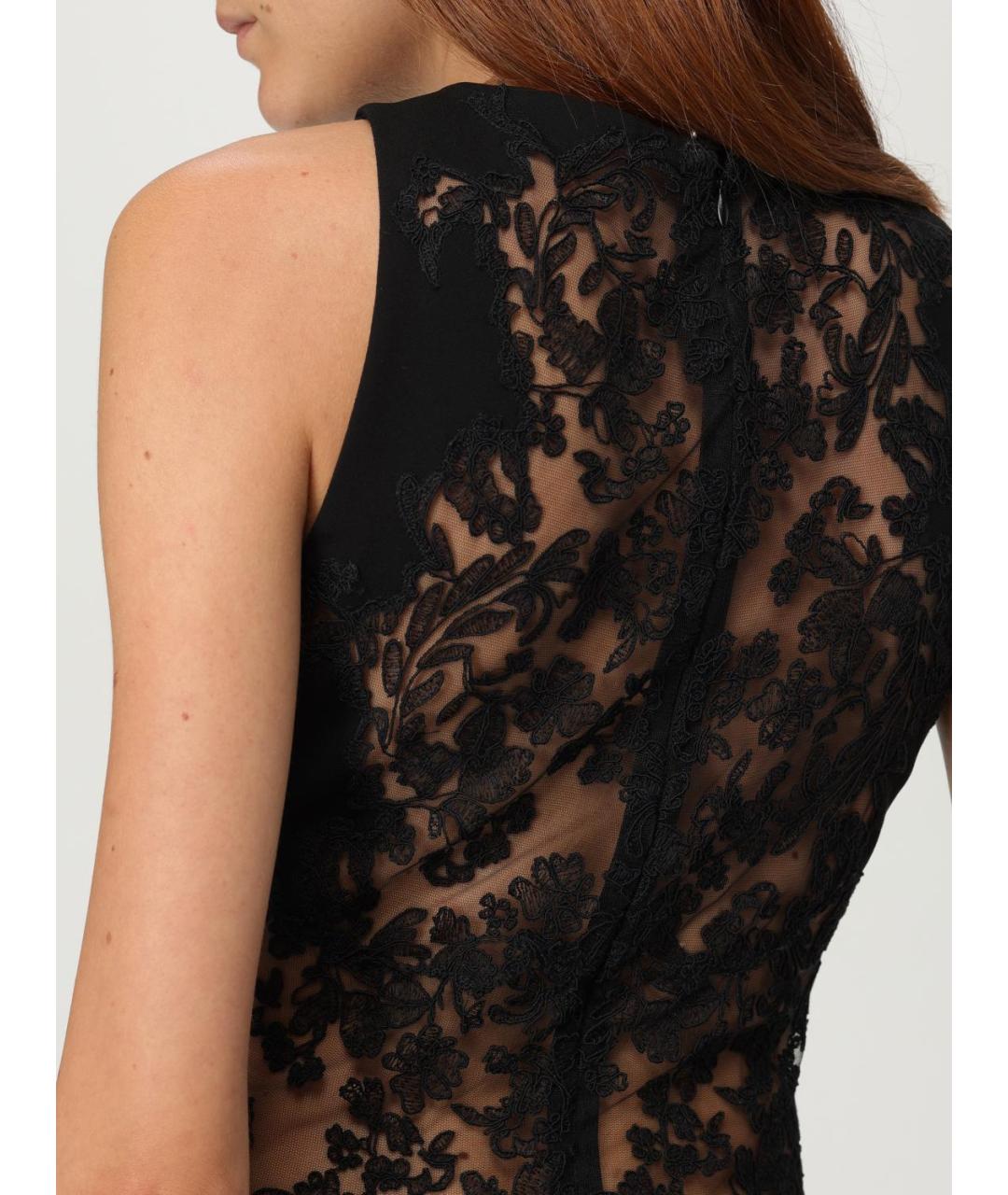 ERMANNO SCERVINO Черное вискозное вечернее платье, фото 4