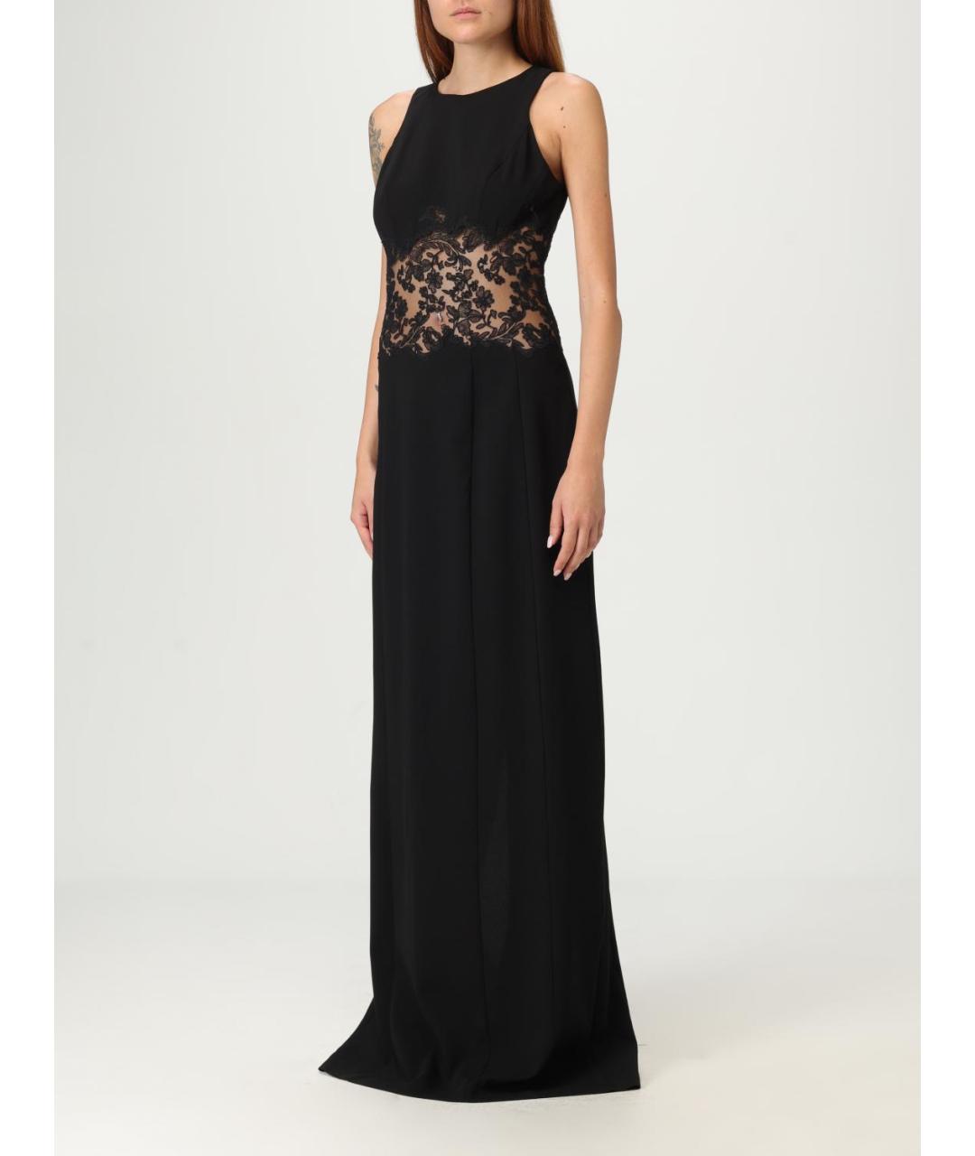 ERMANNO SCERVINO Черное вискозное вечернее платье, фото 3