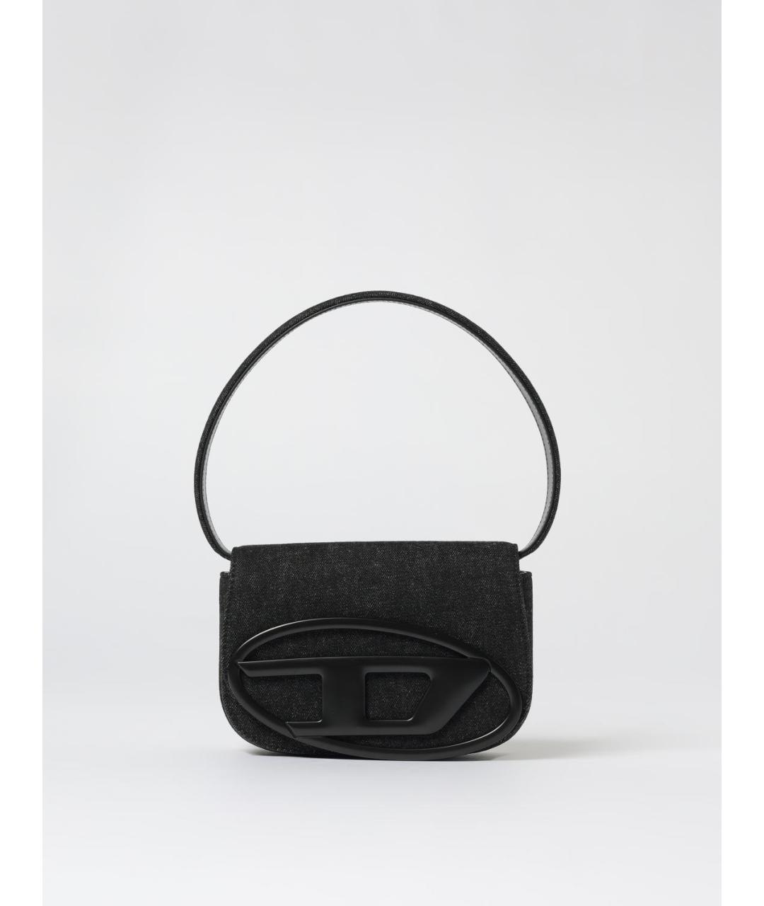 DIESEL Черная хлопковая сумка через плечо, фото 4