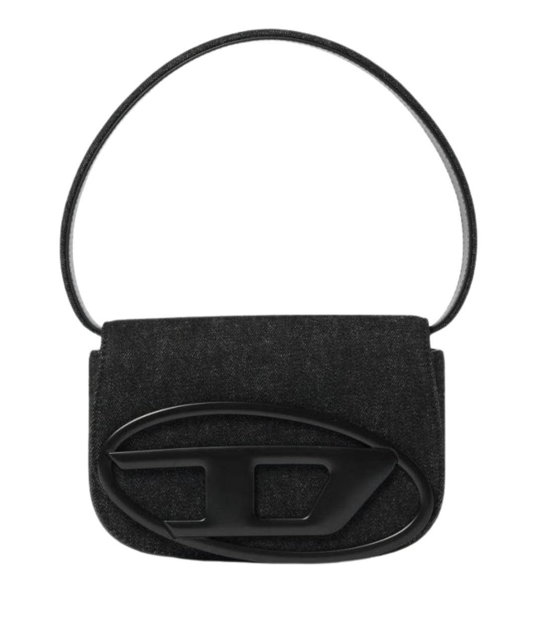 DIESEL Черная хлопковая сумка через плечо, фото 1