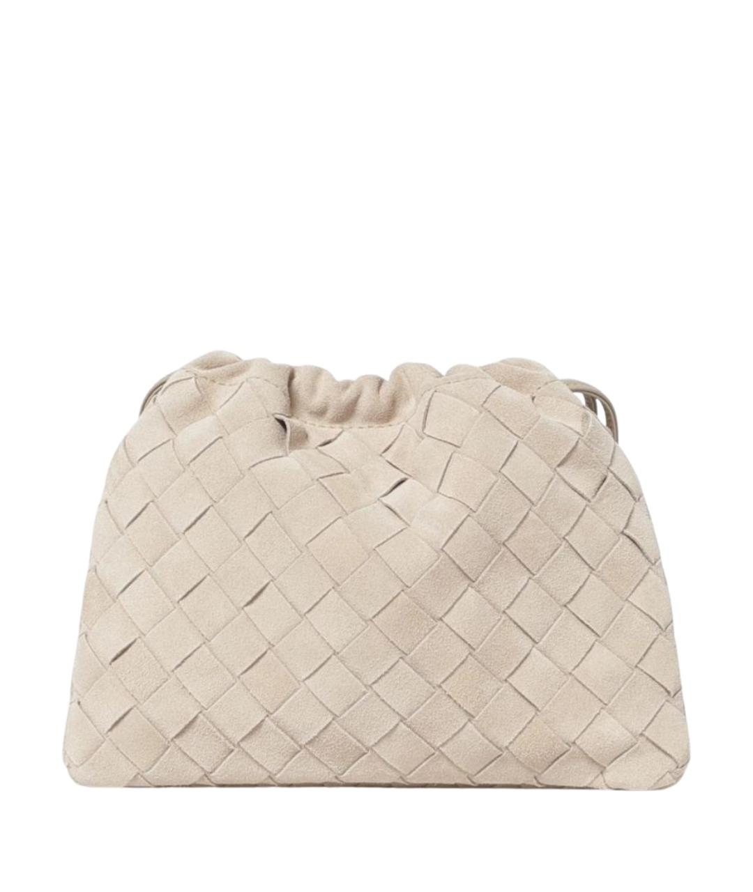 BOTTEGA VENETA Бежевая замшевая сумка через плечо, фото 1
