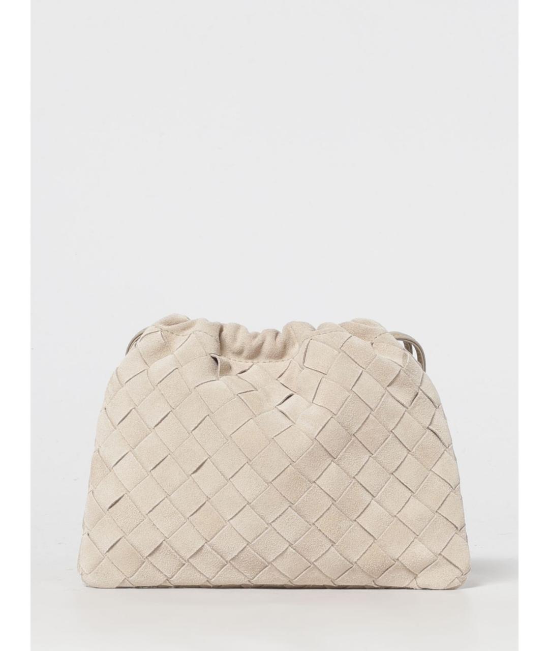 BOTTEGA VENETA Бежевая замшевая сумка через плечо, фото 6