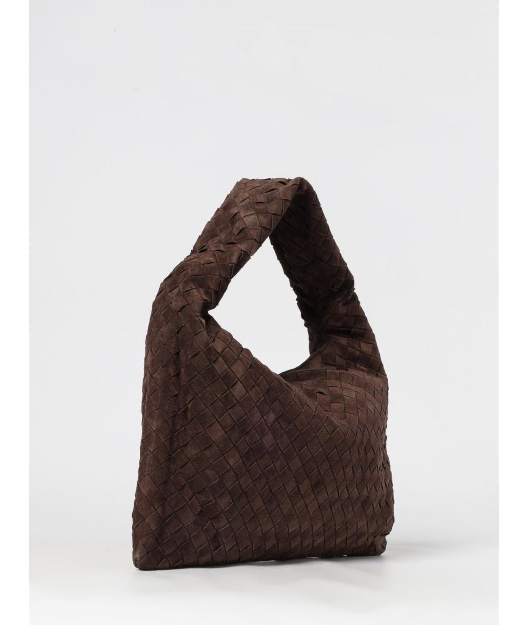 BOTTEGA VENETA Коричневая замшевая сумка через плечо, фото 3