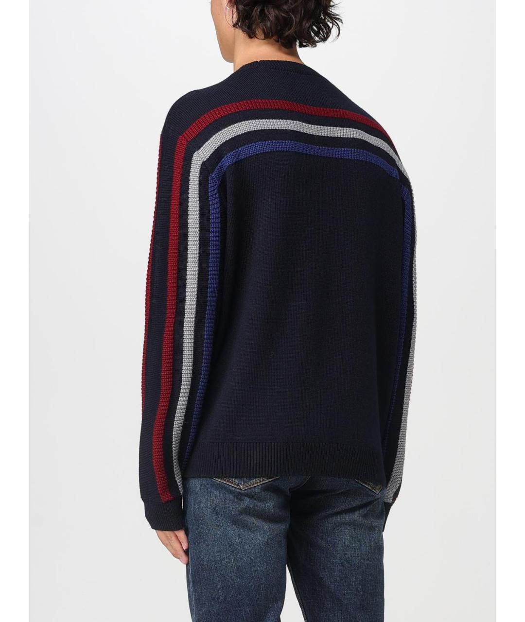 ARMANI EXCHANGE Синий шерстяной джемпер / свитер, фото 2