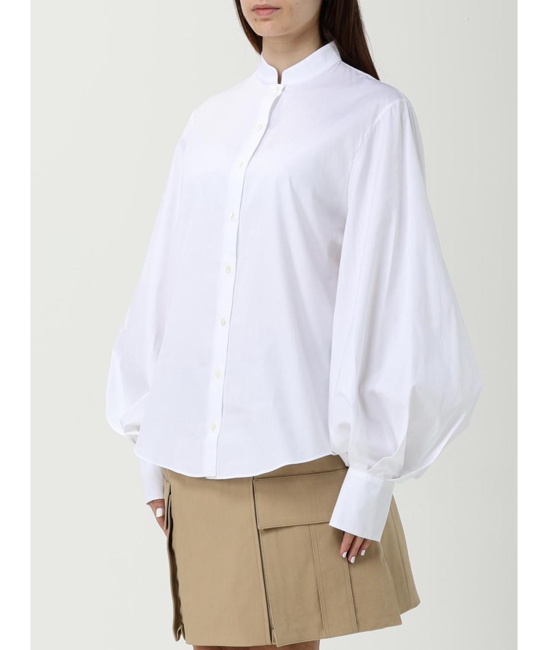 BALMAIN Белая хлопковая рубашка, фото 4