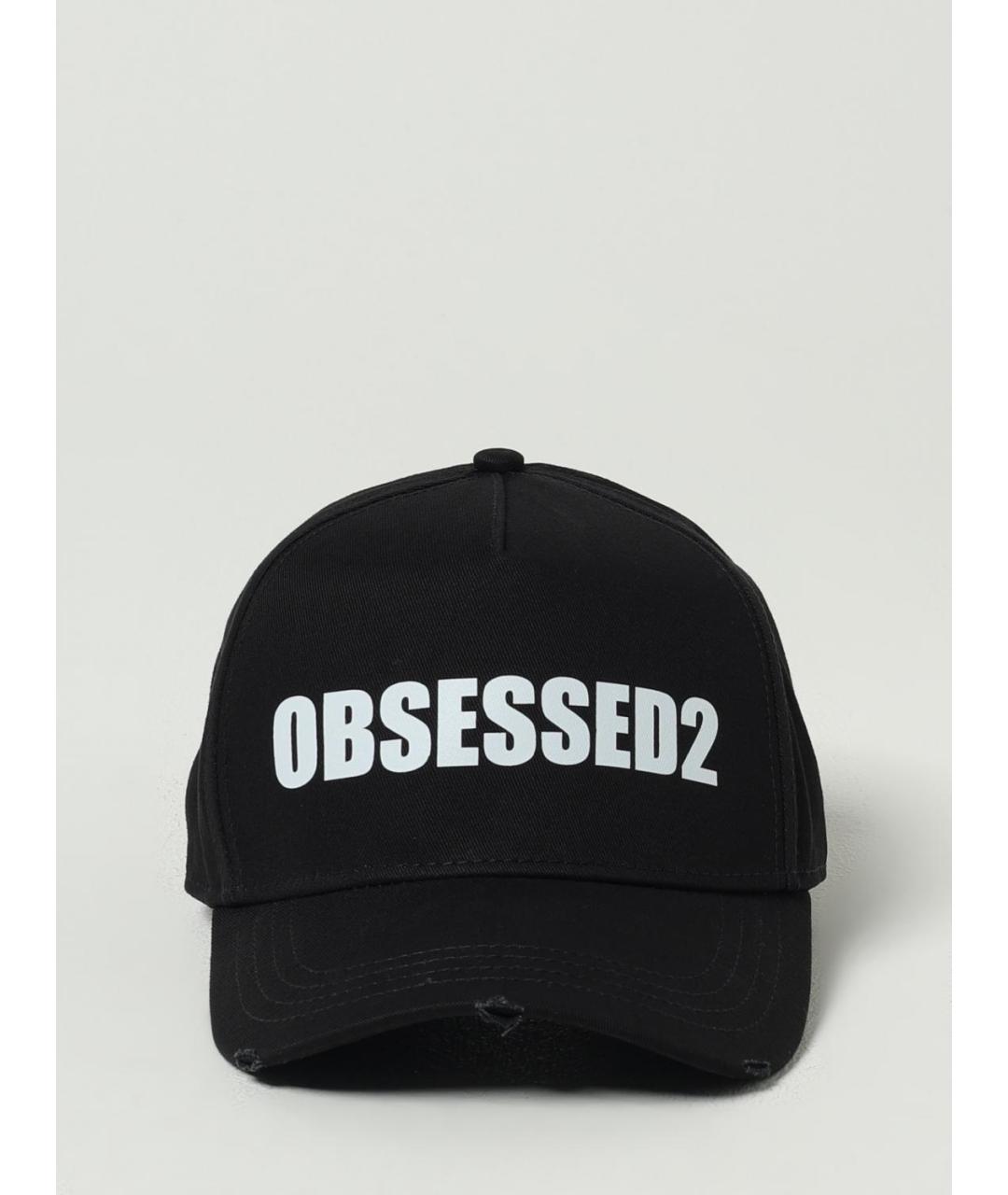 DSQUARED2 Черная хлопковая кепка/бейсболка, фото 2