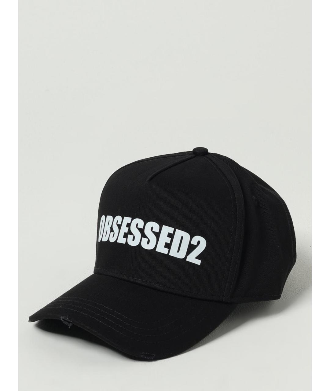 DSQUARED2 Черная хлопковая кепка/бейсболка, фото 4