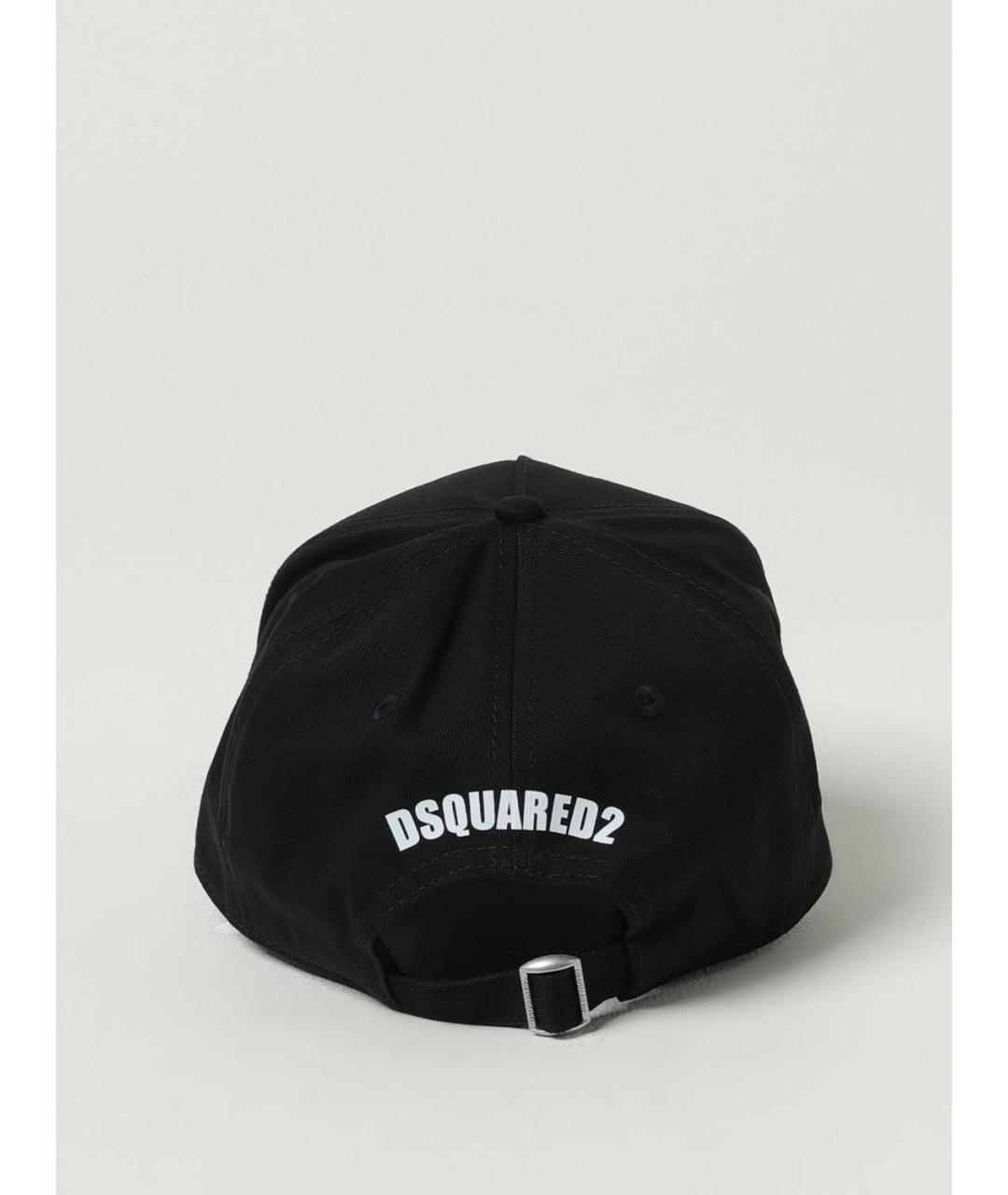DSQUARED2 Черная хлопковая кепка/бейсболка, фото 3