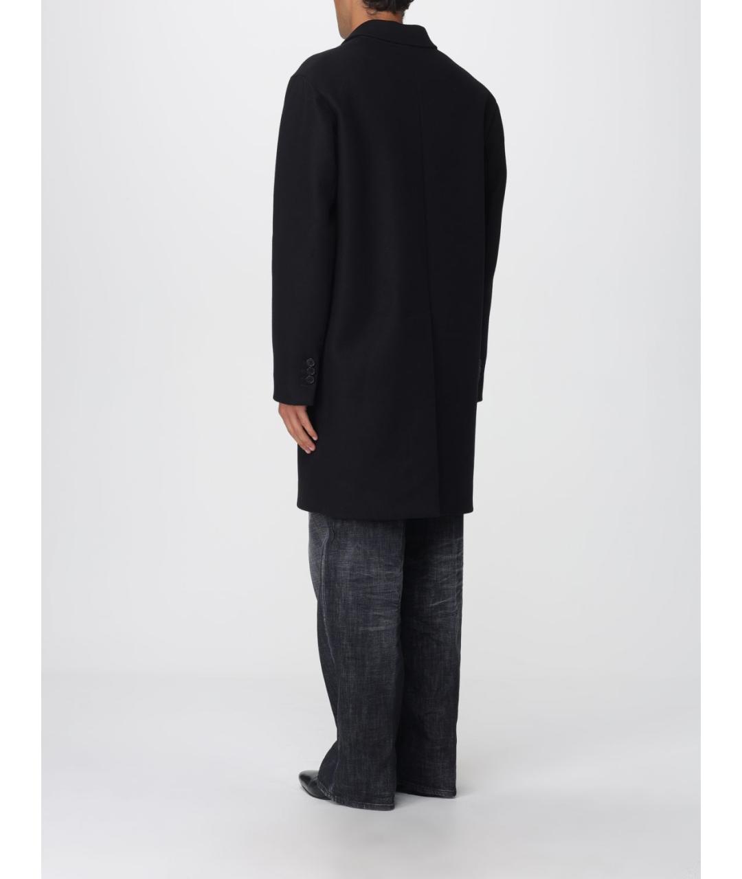 DSQUARED2 Черное шерстяное пальто, фото 4
