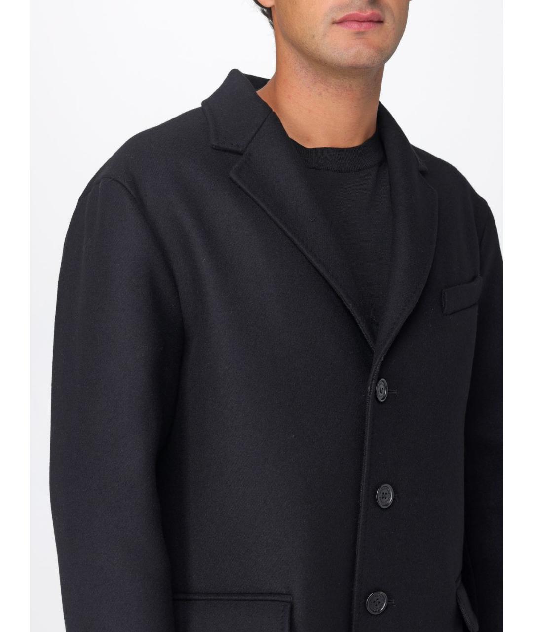 DSQUARED2 Черное шерстяное пальто, фото 6
