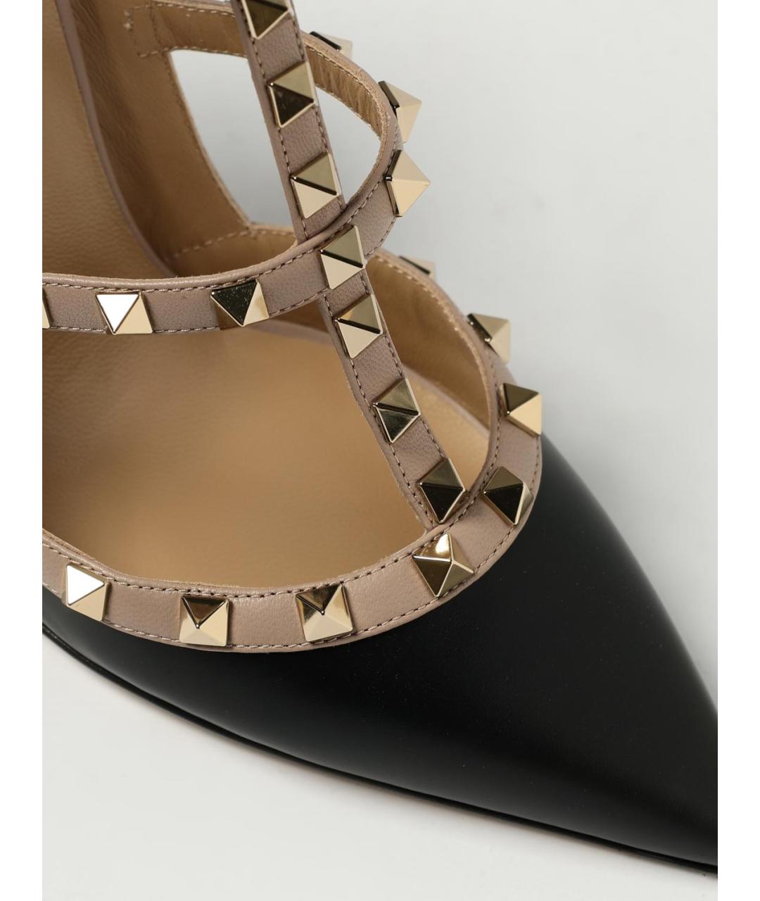 VALENTINO Черные кожаные туфли, фото 4