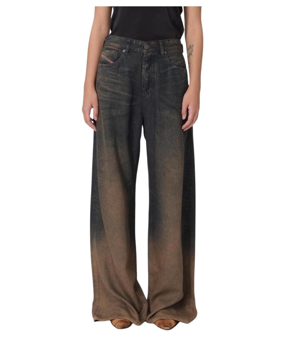 DIESEL Синие хлопковые прямые джинсы, фото 1