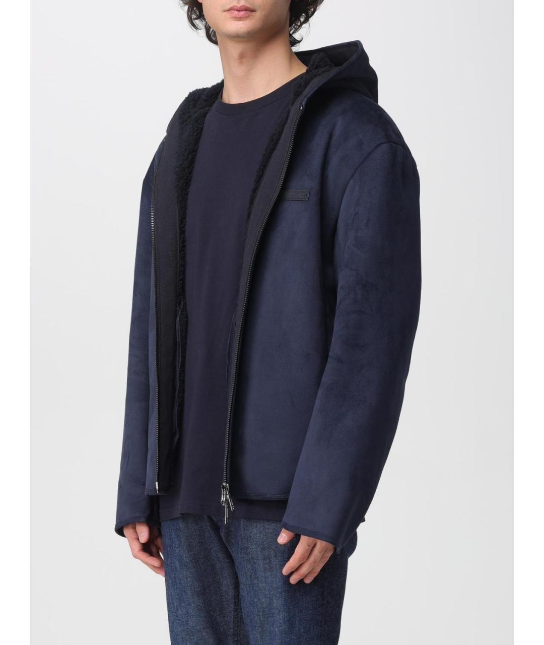 ARMANI EXCHANGE Синяя полиэстеровая куртка, фото 3