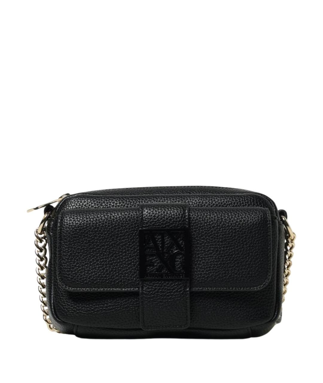 ARMANI EXCHANGE Черная сумка через плечо из искусственной кожи, фото 1