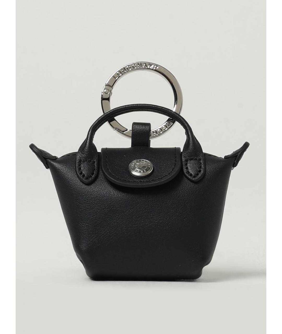 LONGCHAMP Черный брелок, фото 3