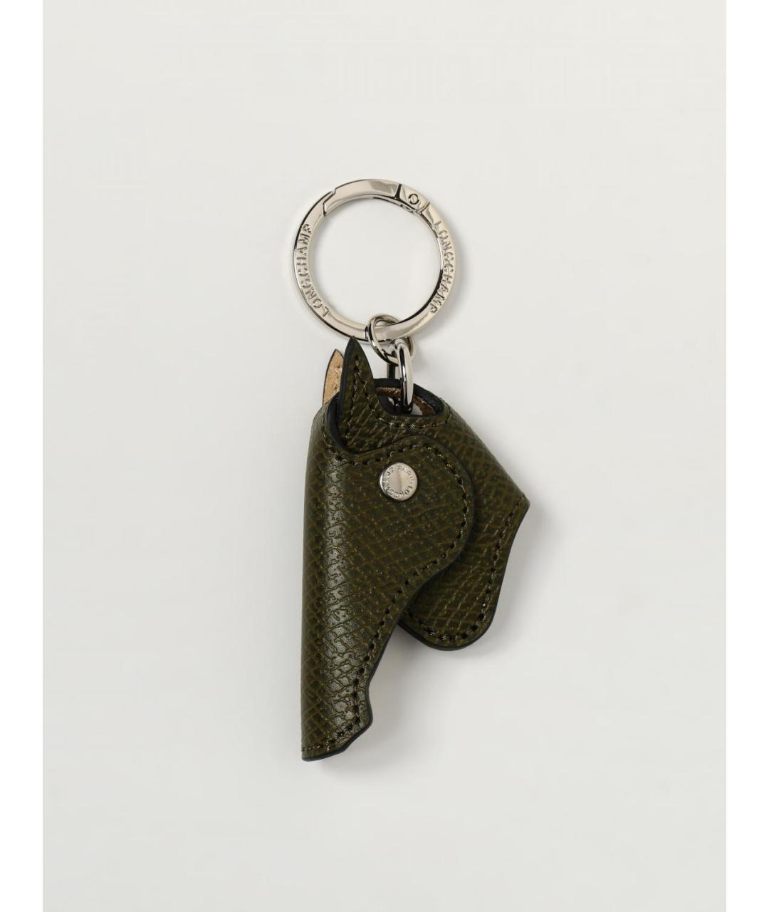 LONGCHAMP Хаки брелок, фото 3