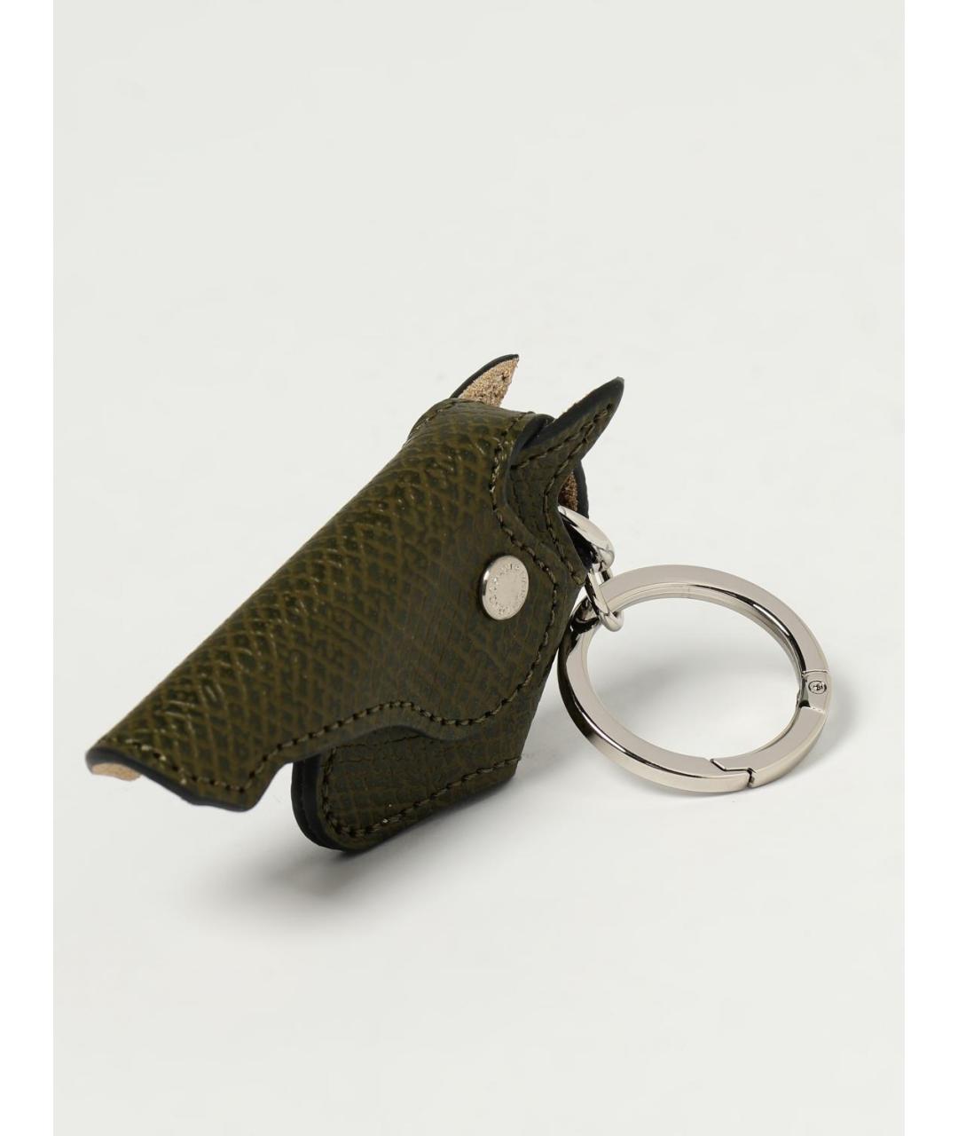 LONGCHAMP Хаки брелок, фото 2