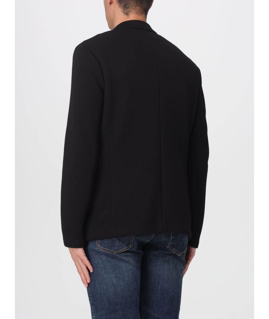 ARMANI EXCHANGE Черный хлопковый пиджак, фото 2
