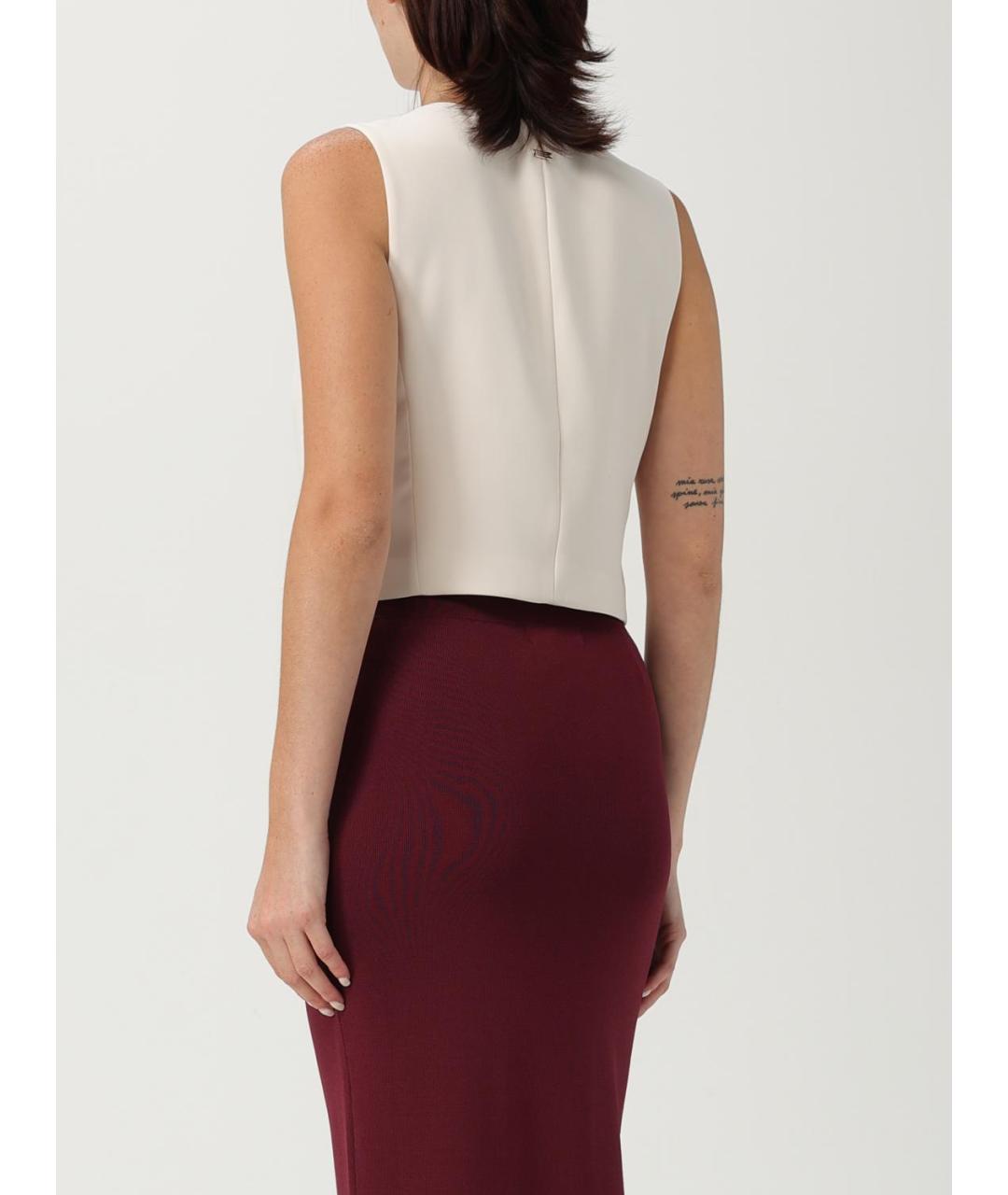 ARMANI EXCHANGE Бежевая полиэстеровая жилетка, фото 2