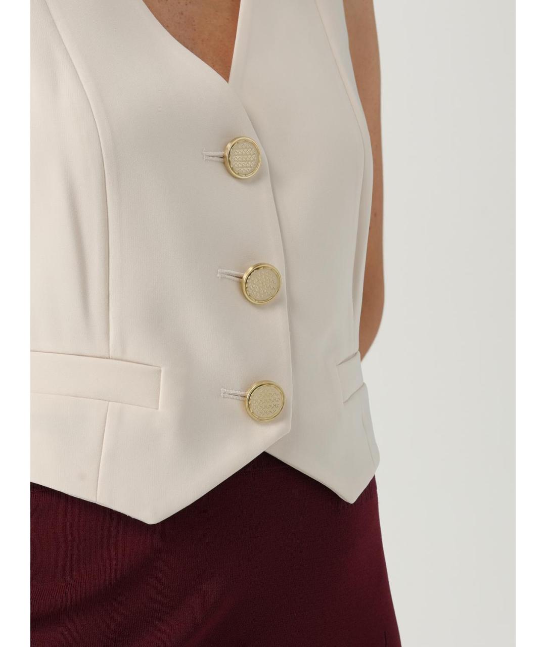 ARMANI EXCHANGE Бежевая полиэстеровая жилетка, фото 3