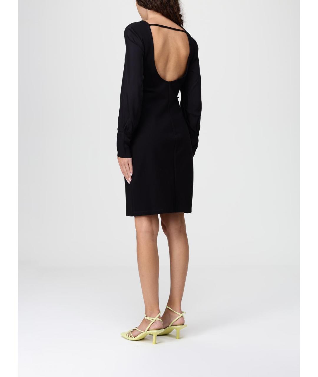 ARMANI EXCHANGE Черное полиамидовое повседневное платье, фото 2