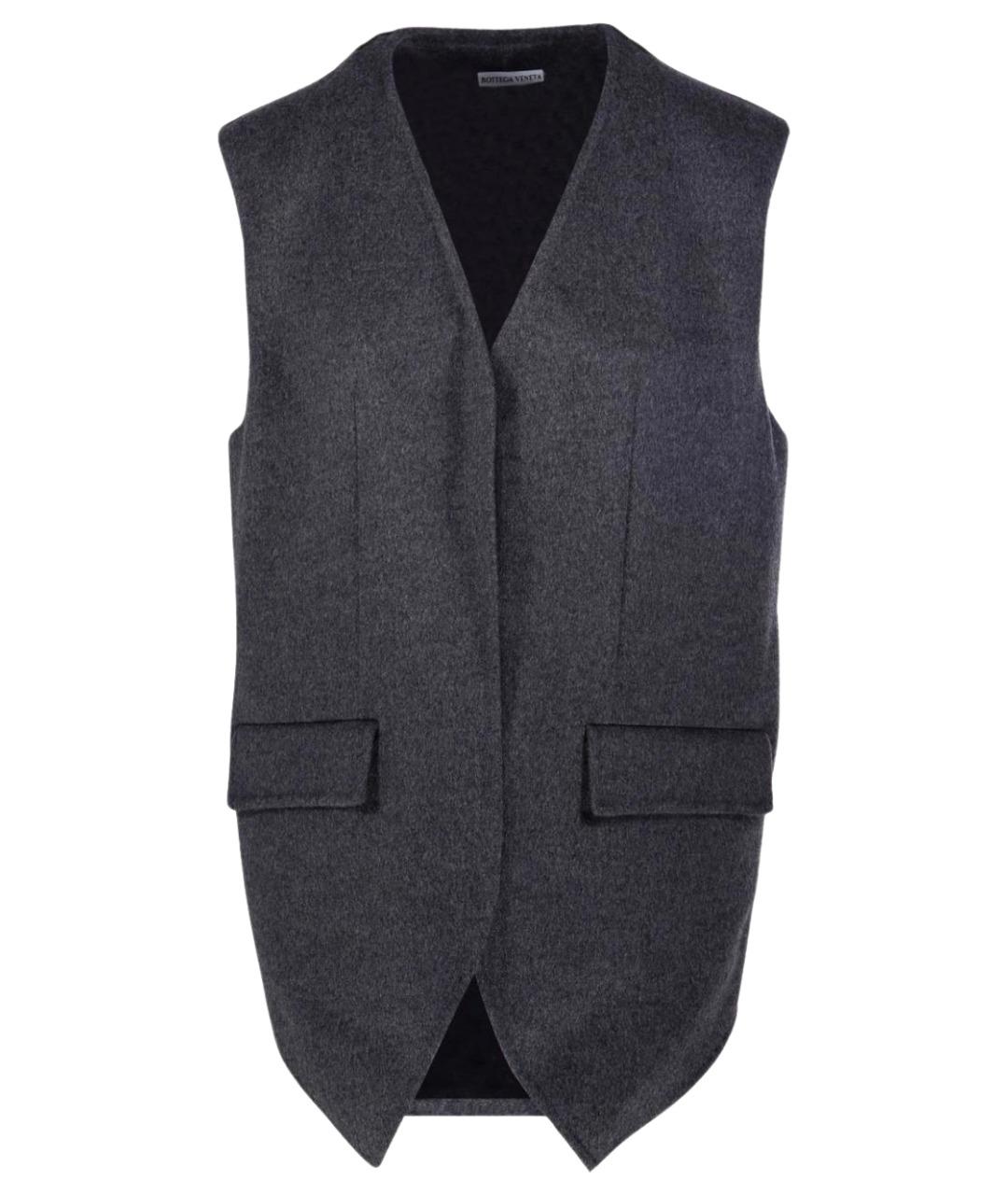 BOTTEGA VENETA Серый шерстяной жилет, фото 1