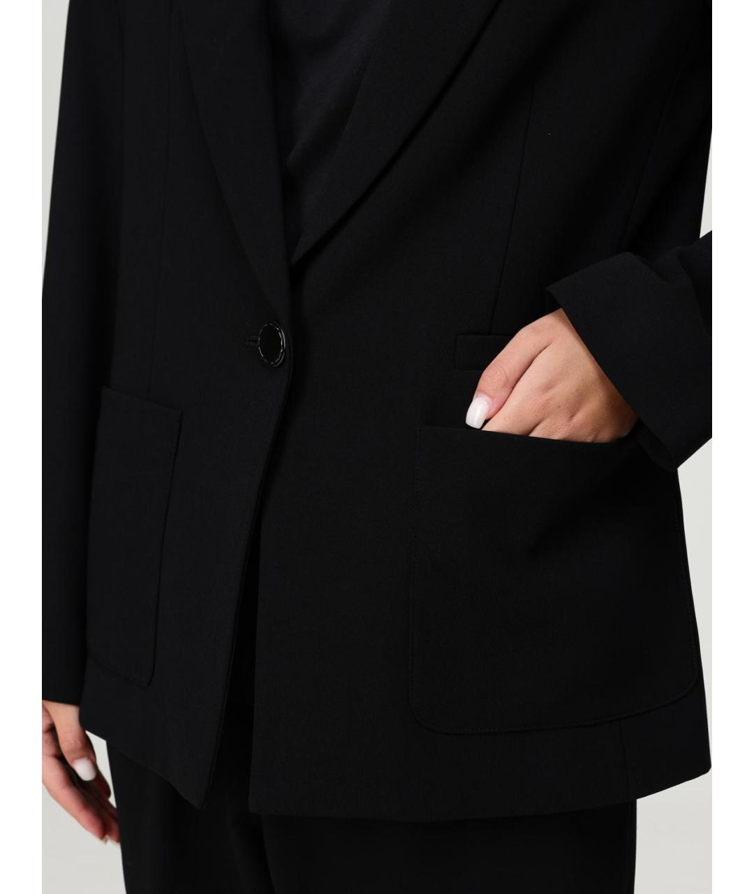 ARMANI EXCHANGE Черный полиэстеровый жакет/пиджак, фото 5