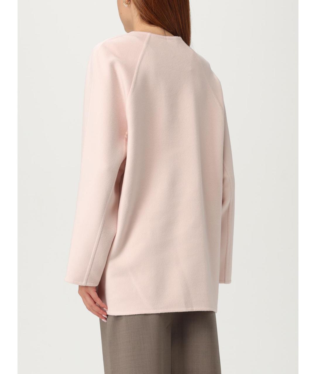 BOTTEGA VENETA Розовое шерстяное пальто, фото 3