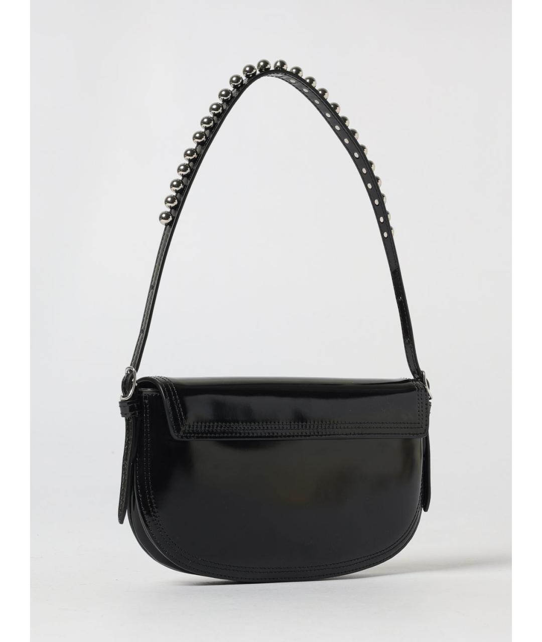 BALLY Черная сумка через плечо из лакированной кожи, фото 2
