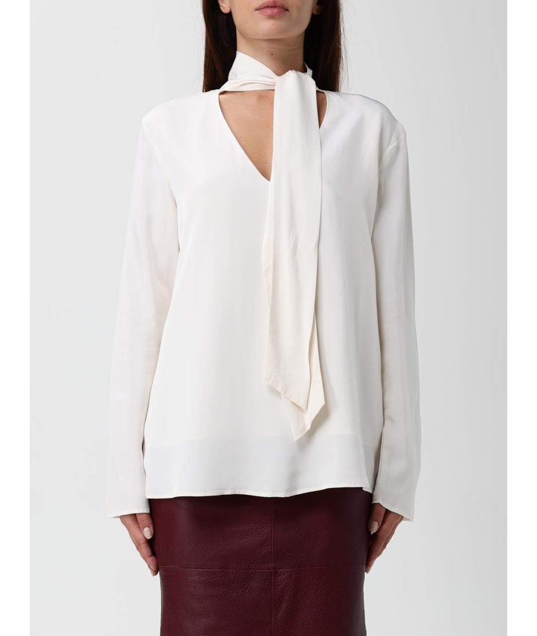 ARMANI EXCHANGE Белая вискозная блузы, фото 4